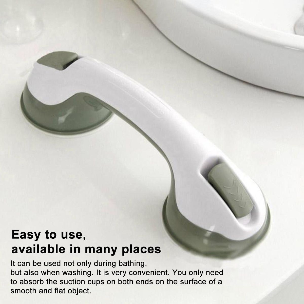 Strong Suction Cup Handle for Shower Securegrip Shower Toilet Handle