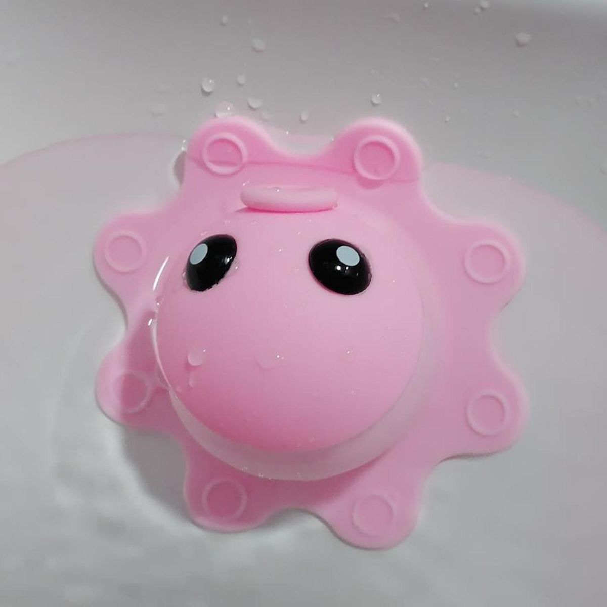 Bathtub Stopper Toilet Bathroom Tub Overflow Drain Cover Pink