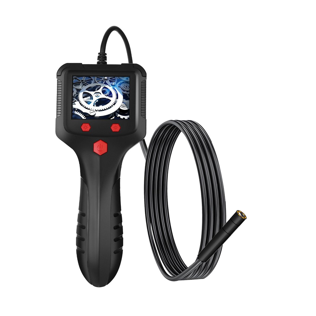5.5mm Camera 2.4 Inch Industrial Endoscope, Length:5m