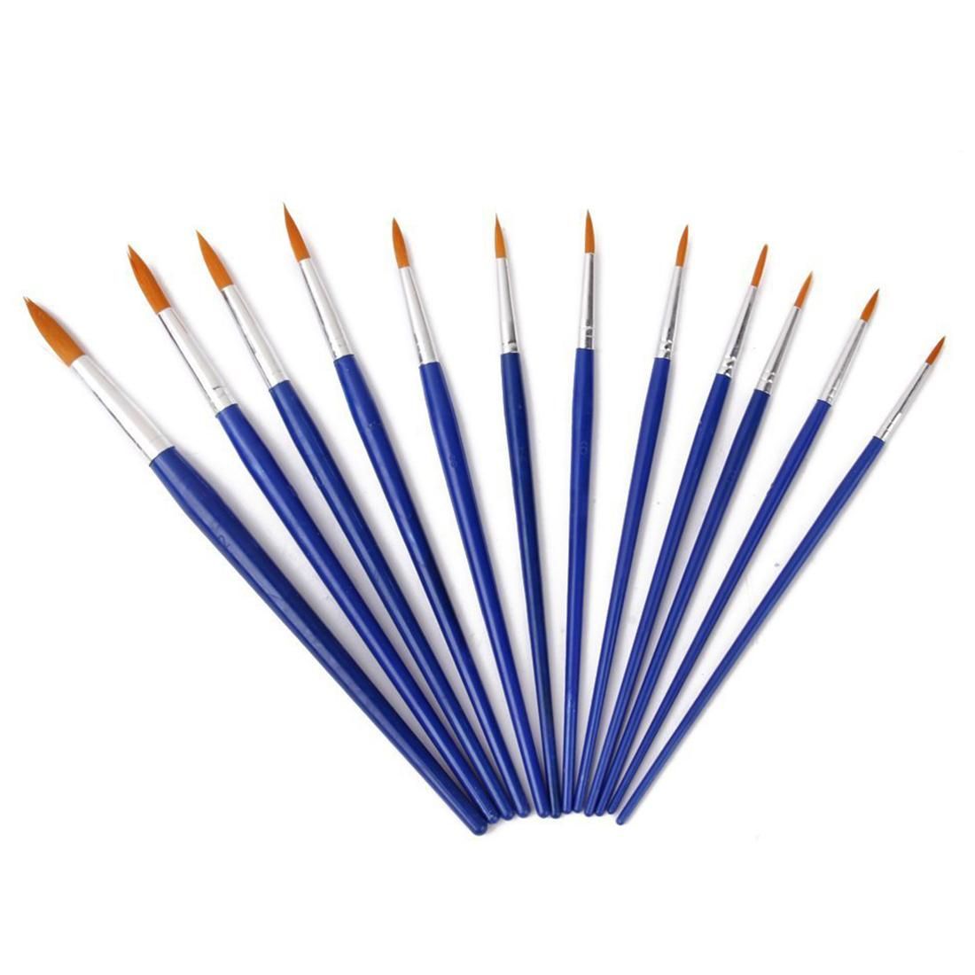 12pcs Paint Brushes Paint Sharp Size