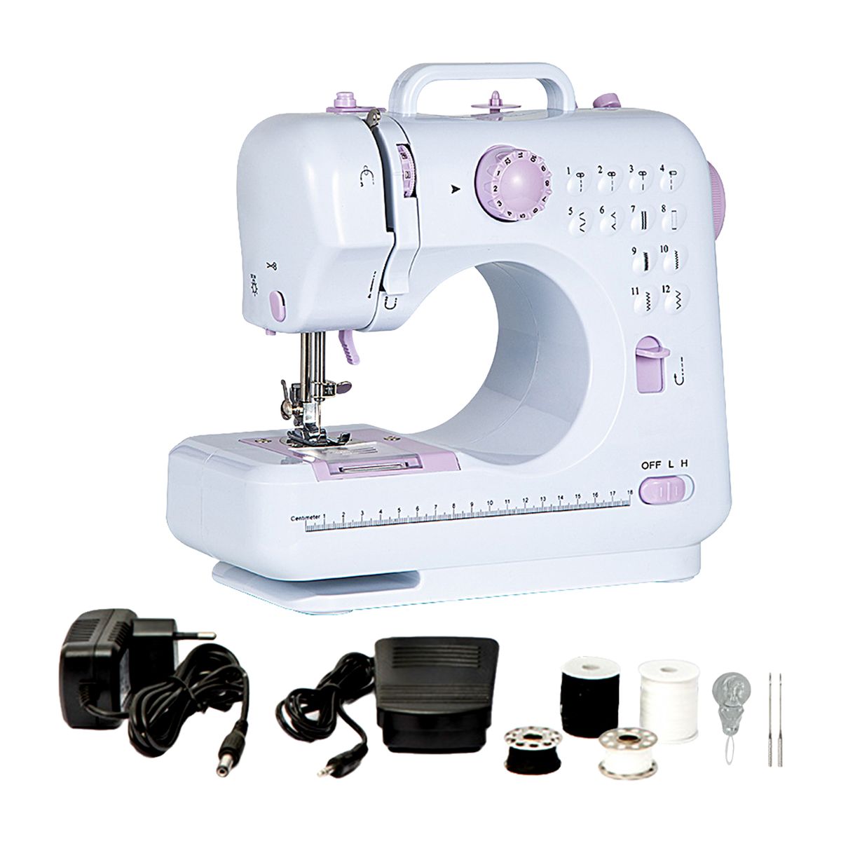 Electric Small Sewing Machine With Foot Pedal 12 Stitches
