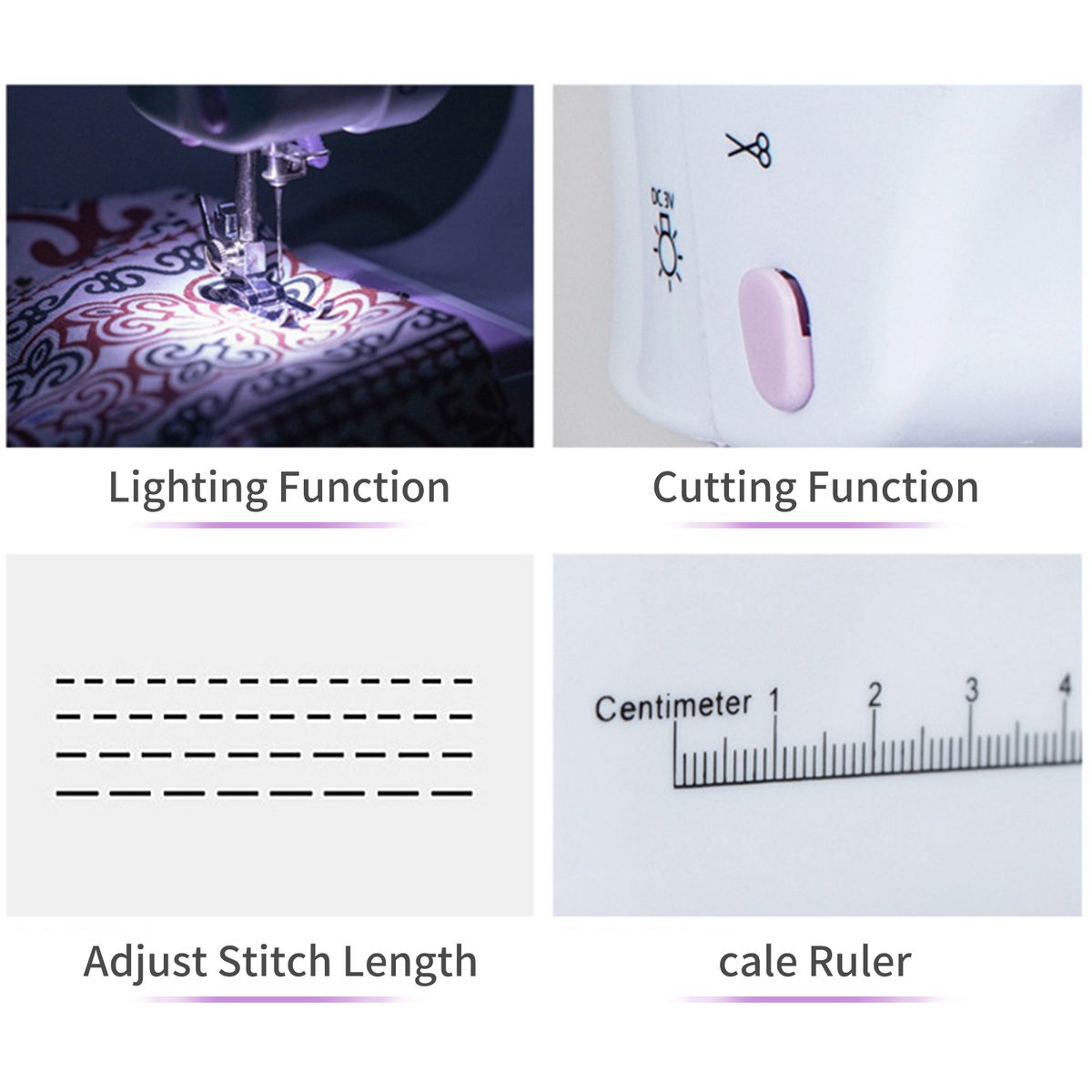 Electric Small Sewing Machine With Foot Pedal 12 Stitches