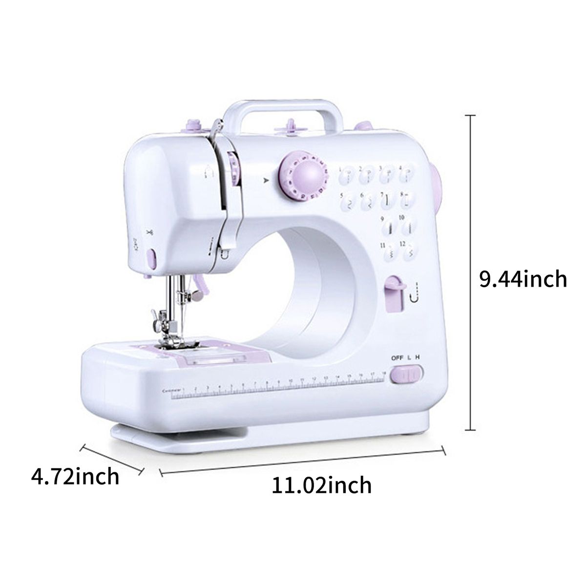 Electric Small Sewing Machine With Foot Pedal 12 Stitches
