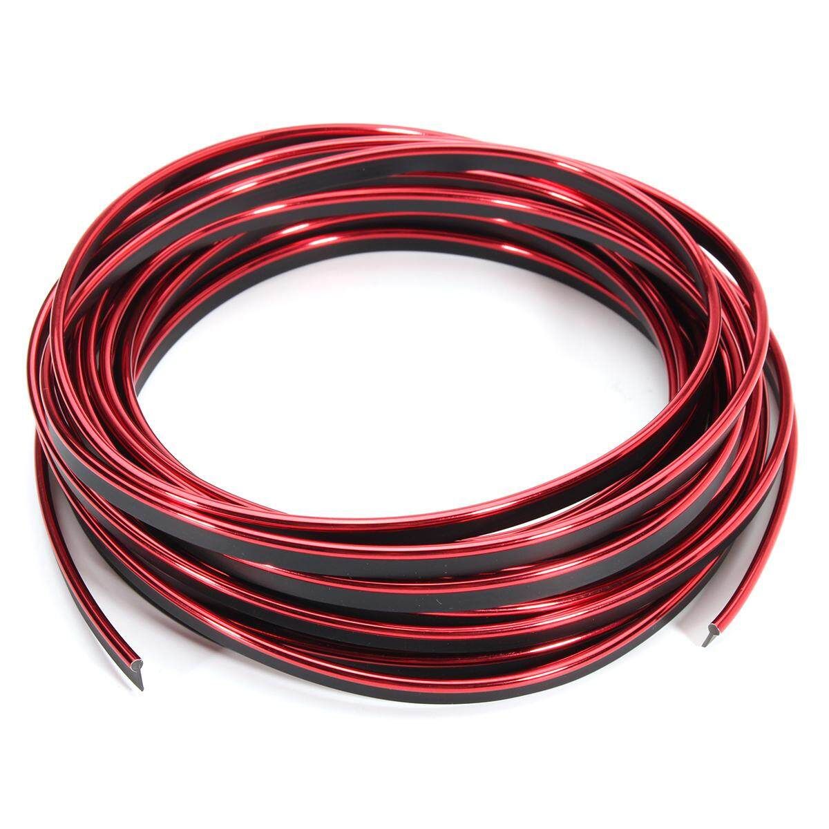 3/5/8M Auto Car Styling Moulding Decorative Filler Strip Interior Exterior Hot Red (red)