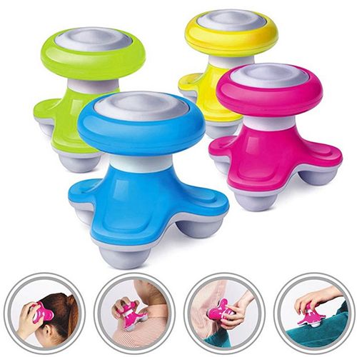 Mini Wave Vibrating Massager Electric Handled Battery-Blue