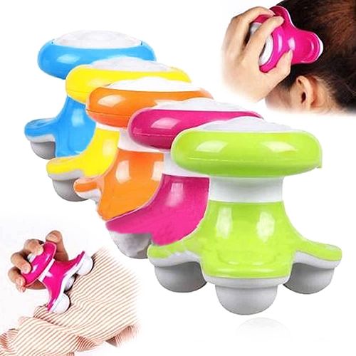 Mini Wave Vibrating Massager Electric Handled Battery-Blue