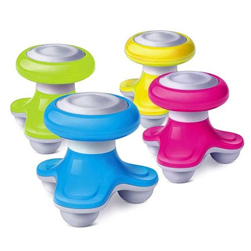 Mini Wave Vibrating Massager Electric Handled Battery-Blue