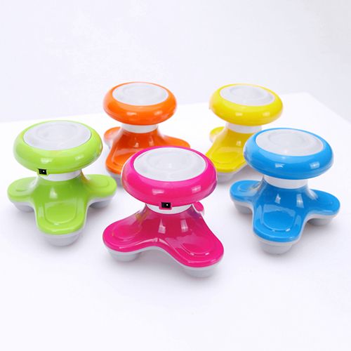 Mini Wave Vibrating Massager Electric Handled Battery-Blue