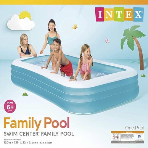 Swim Center Family Inflatable Pool - 120" X 72" X 22"
