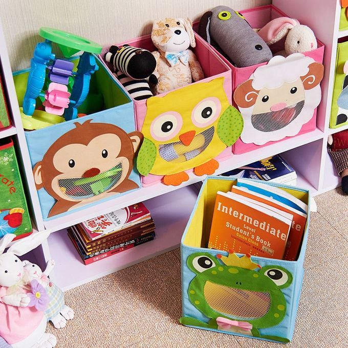 Storage Bins Animal Embroidery Foldable Clothes Storage Box