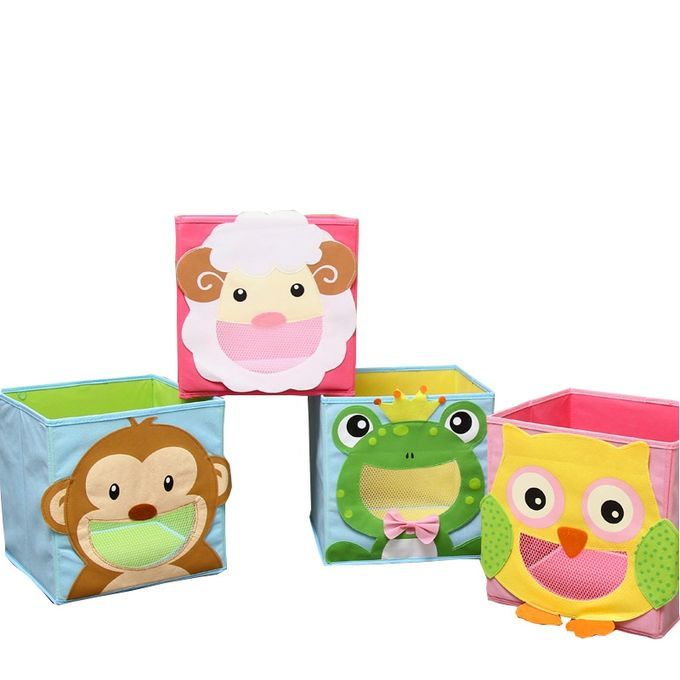 Storage Bins Animal Embroidery Foldable Clothes Storage Box