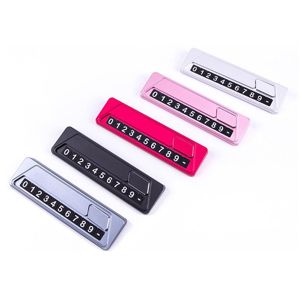 Car Number Plate Stickers Temporary Parking Phone Number