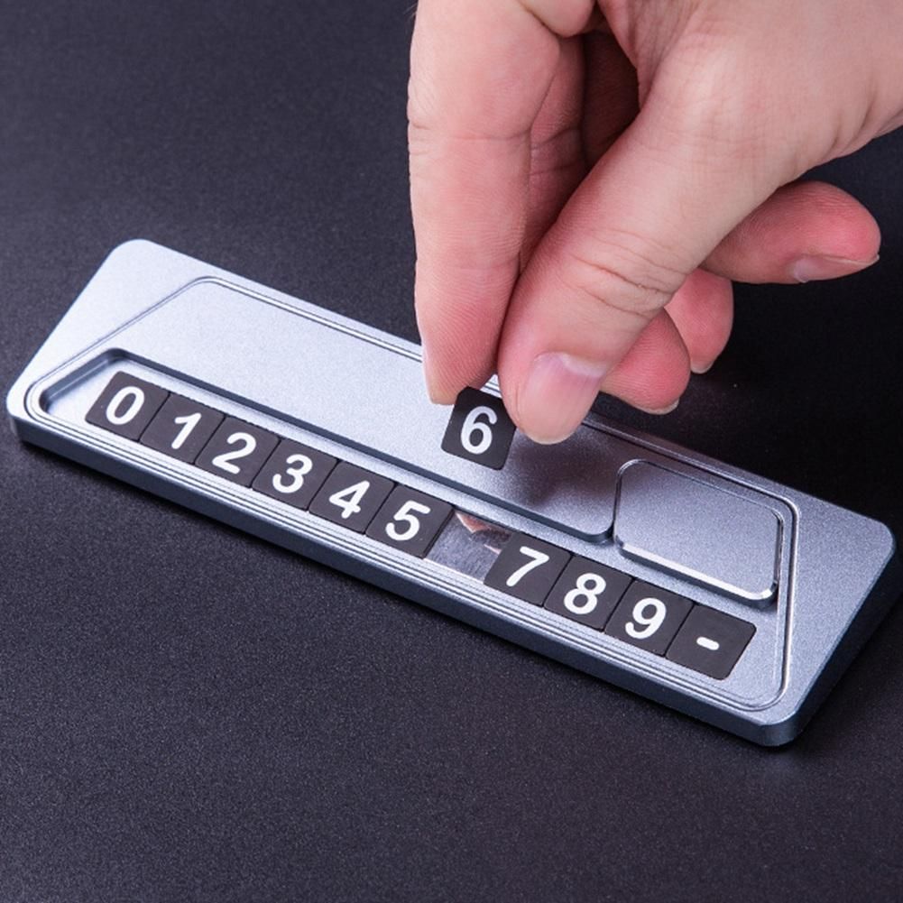 Car Number Plate Stickers Temporary Parking Phone Number