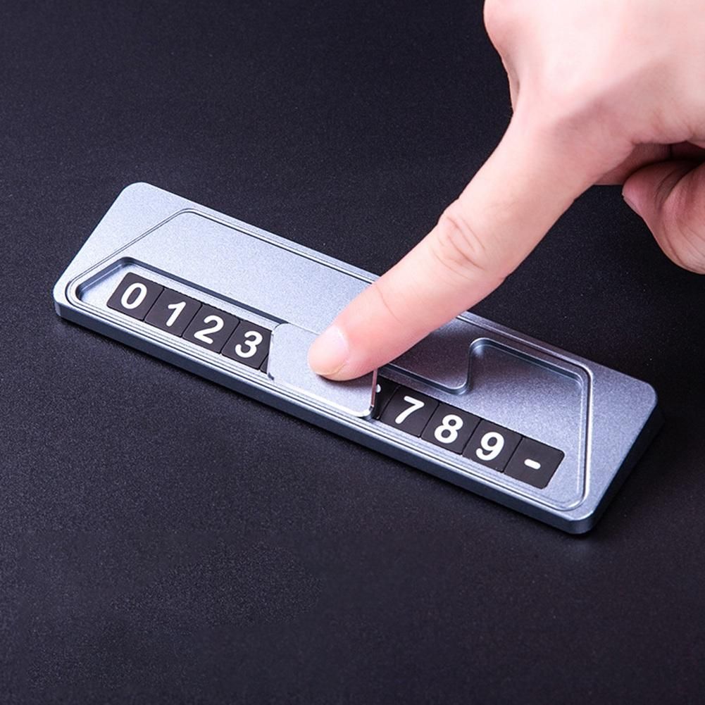 Car Number Plate Stickers Temporary Parking Phone Number