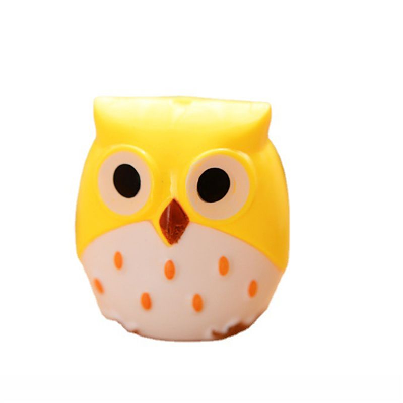 24Pcs Cute Pencil Sharpener Stationery Double Hole Owl
