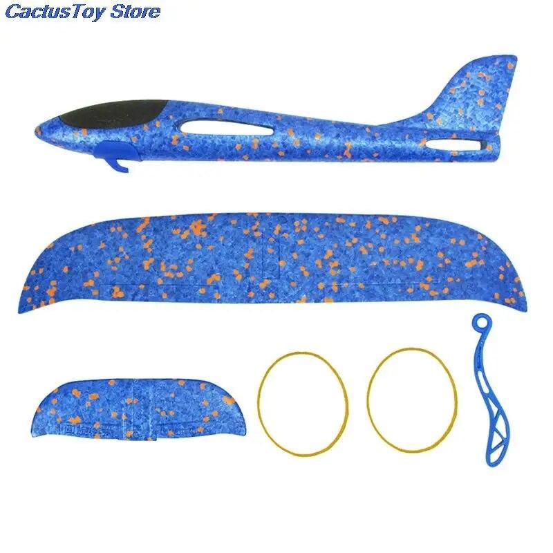 3PCS DIY Hand Launch Throw Airplane Foam Glider Slingshot Plane Model Outdoor Children Toys Gift