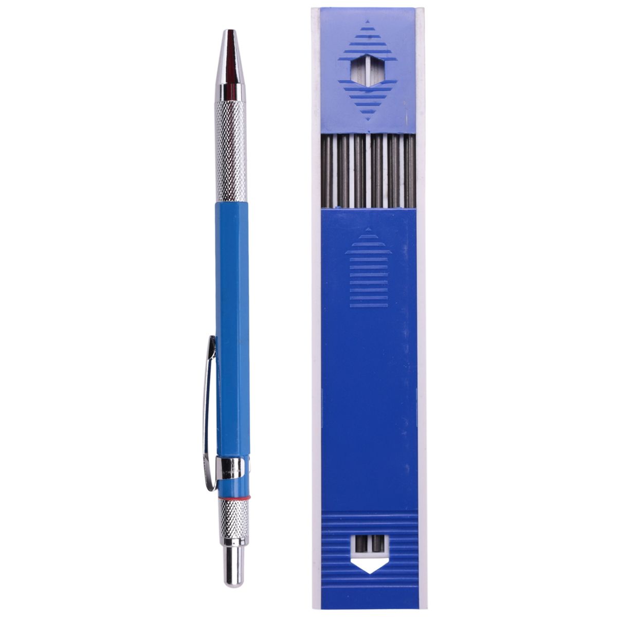 Welders Pencil with 6Pcs Round Refills, 2.0 mm for Pipe