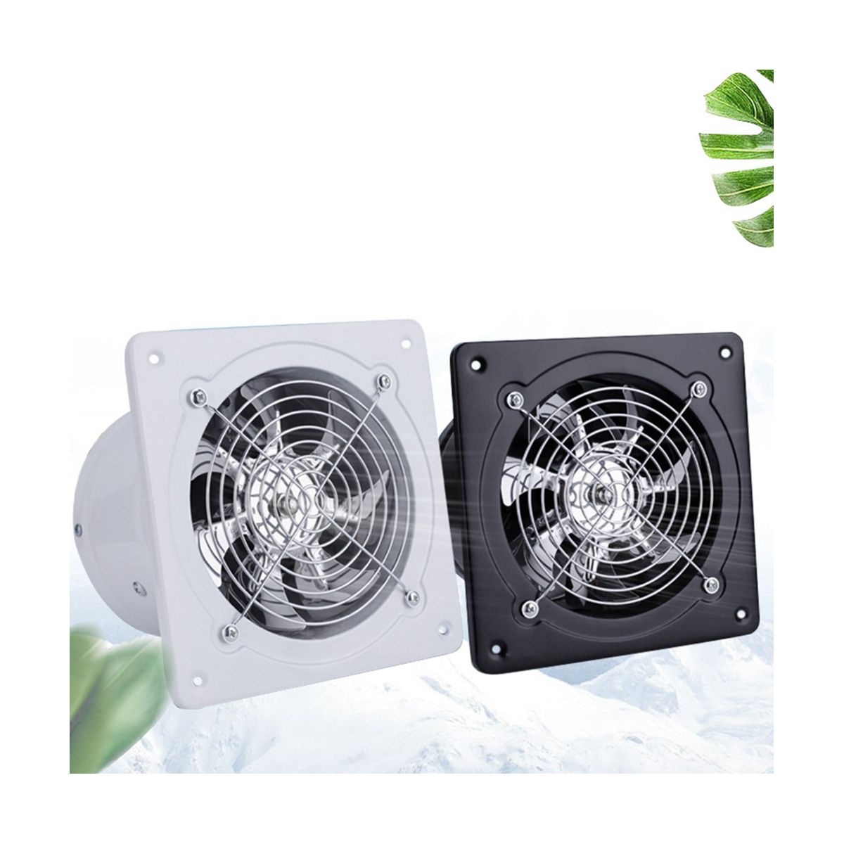 4 inch Utility Blower Fan 220 V  Low Noise Ventilator Extractor Wall Ventilator Duct Fan Black