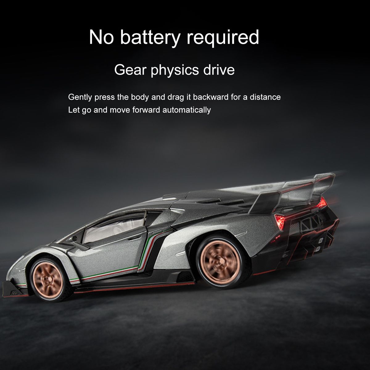 Pull Back Car Sports Car Diecast Alloy Car Model Green
