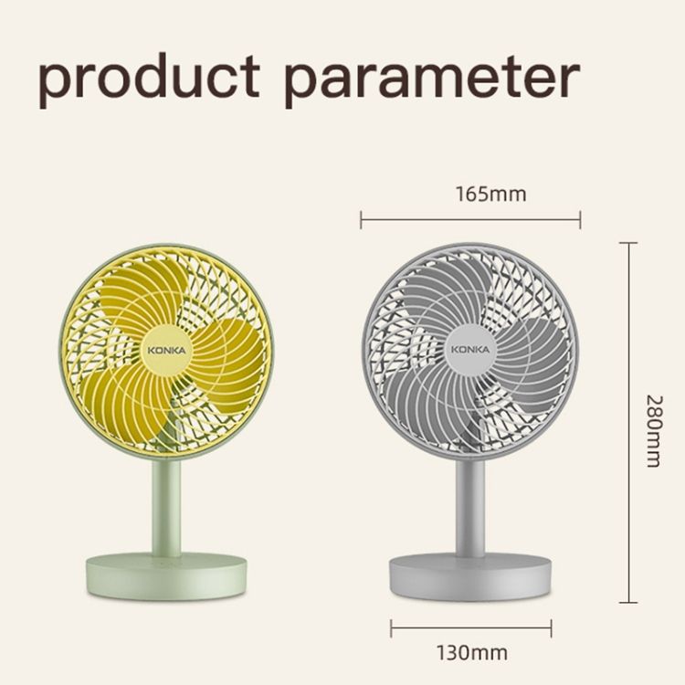 KONKA KF-FS2(L) 5W USB Charging Desktop Fan