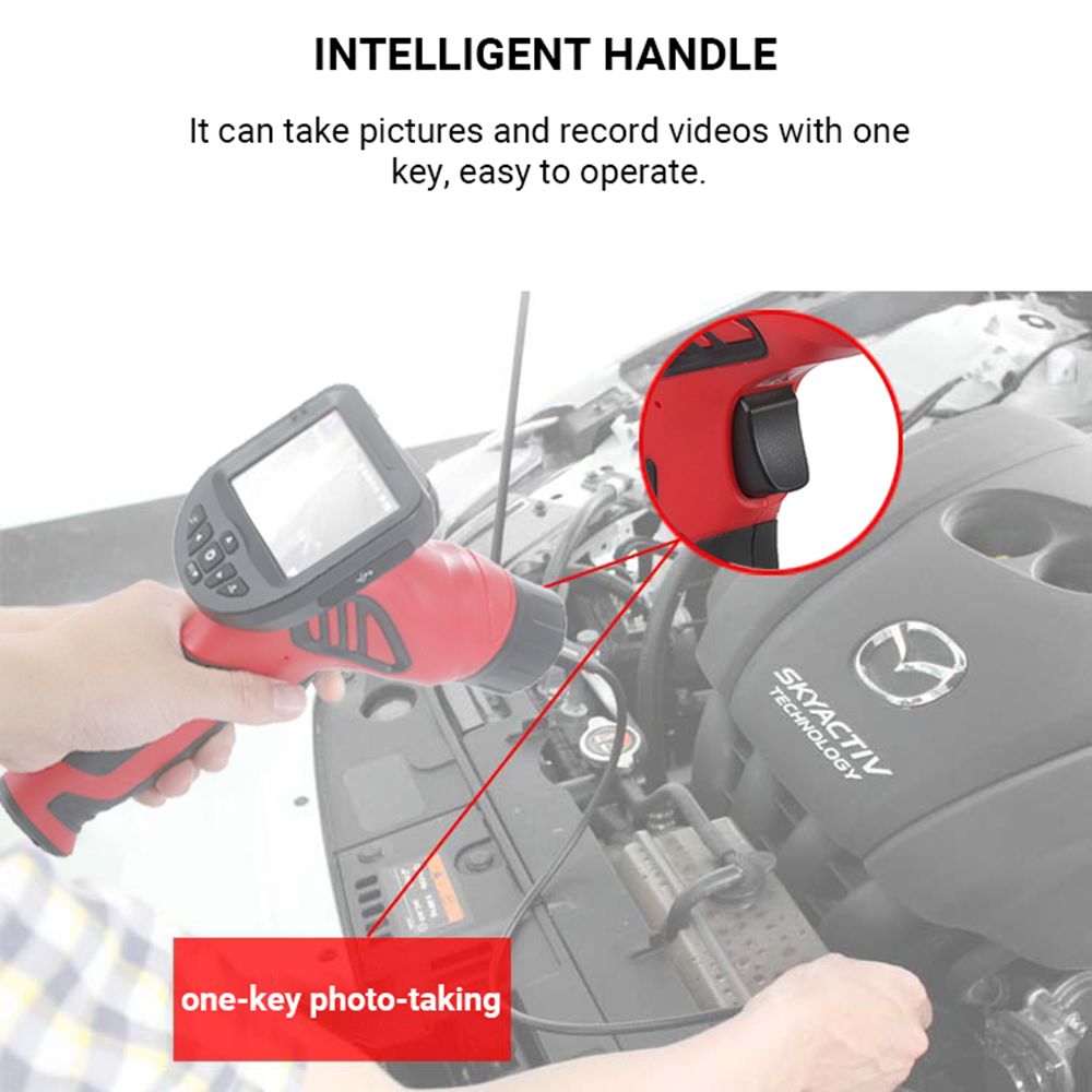 Handheld Industrial Endoscope IP67 Waterproof Camera With