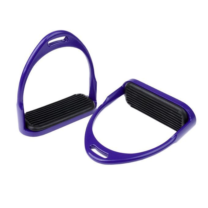 Stirrups Riding Equestrian Lightweight Aluminum Stirrups Purple Purple