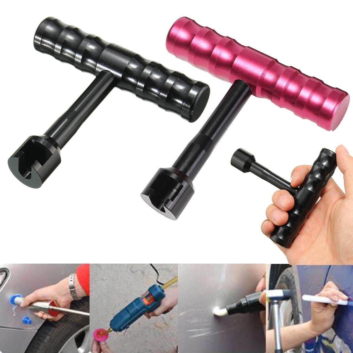 Puller Grip T-handle Puller For Auto Body Paintless Dent Repair Pdr Tab Kit Black (black)