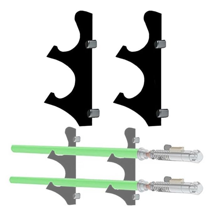 Holder Stand Wall Mount Samurai Display Katana 9x20cm Black
