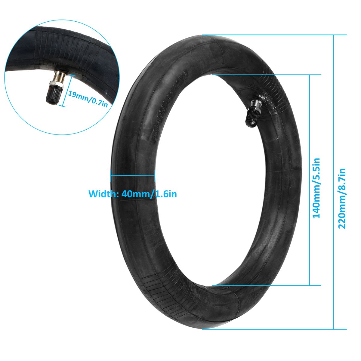 Universal 2 Pcs 8.5'' Upgraded Thicken Tire Tubes
