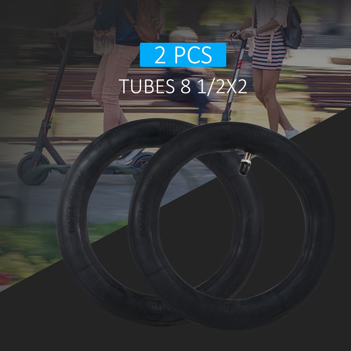 Universal 2 Pcs 8.5'' Upgraded Thicken Tire Tubes