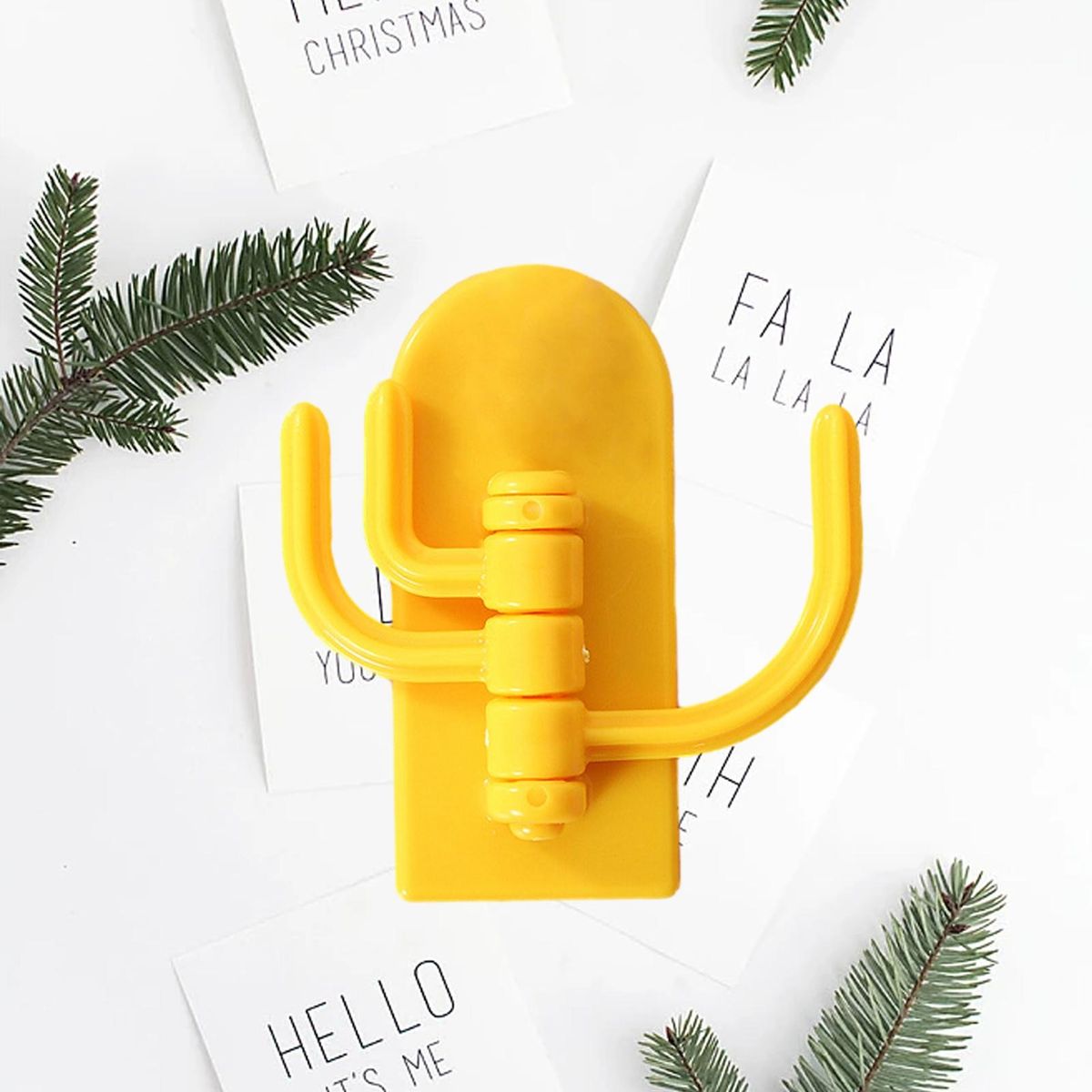 Bag Hook 3-hook Sundries Storage Hanger Yellow