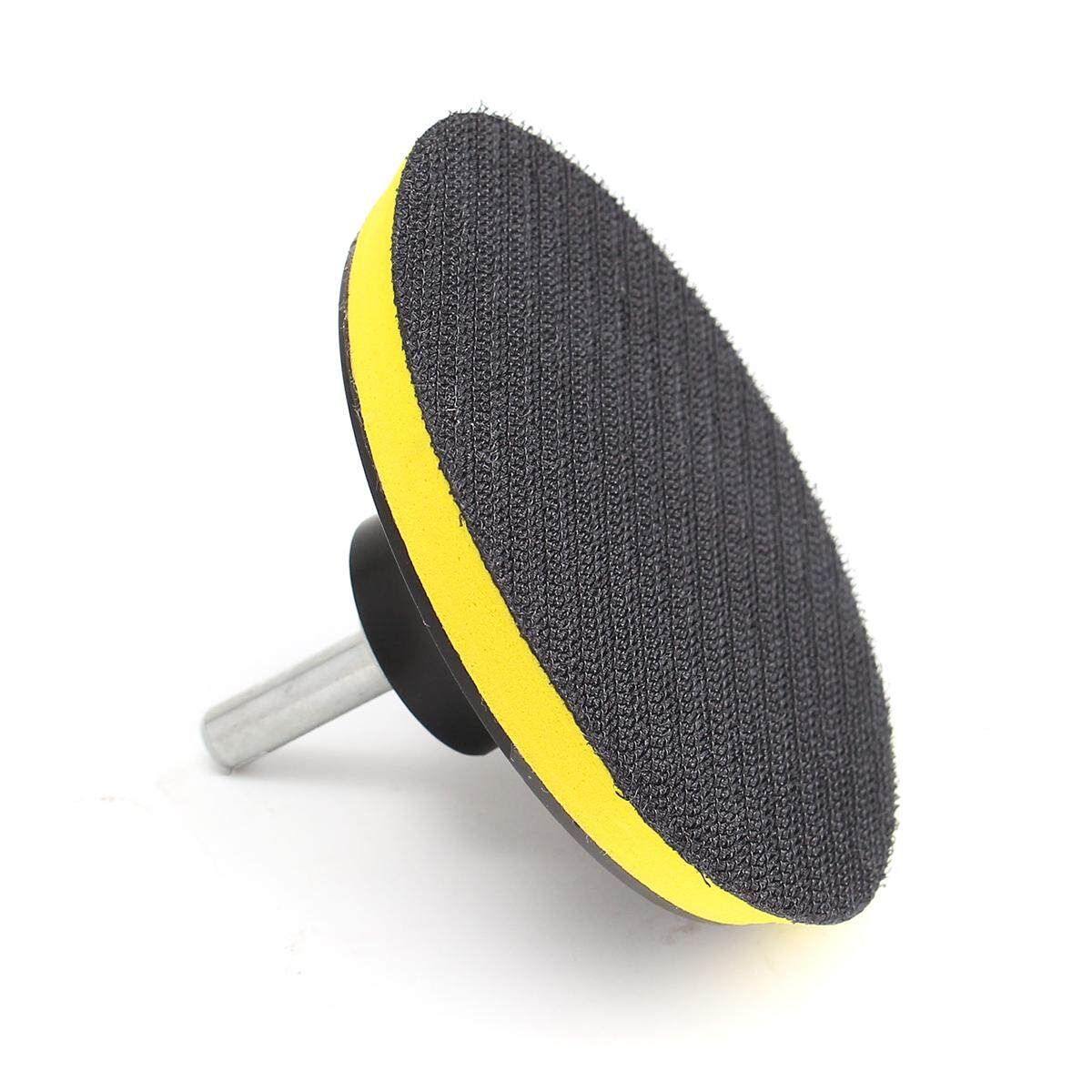 10Pcs 4'' Sanding Disc Sandpaper Hook Loop 1000 + Backer Pad With Drill Adapter