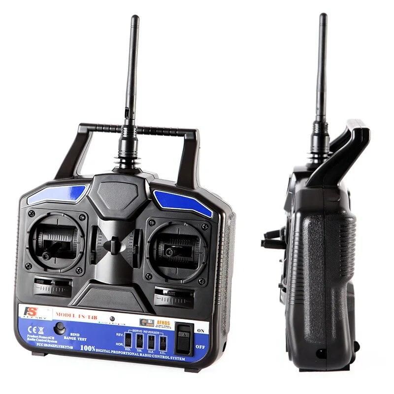 FlySky FS-T4B 2.4G 4CH Radio Control RC Transmitter & RC Receiver for RC Airplane Parts