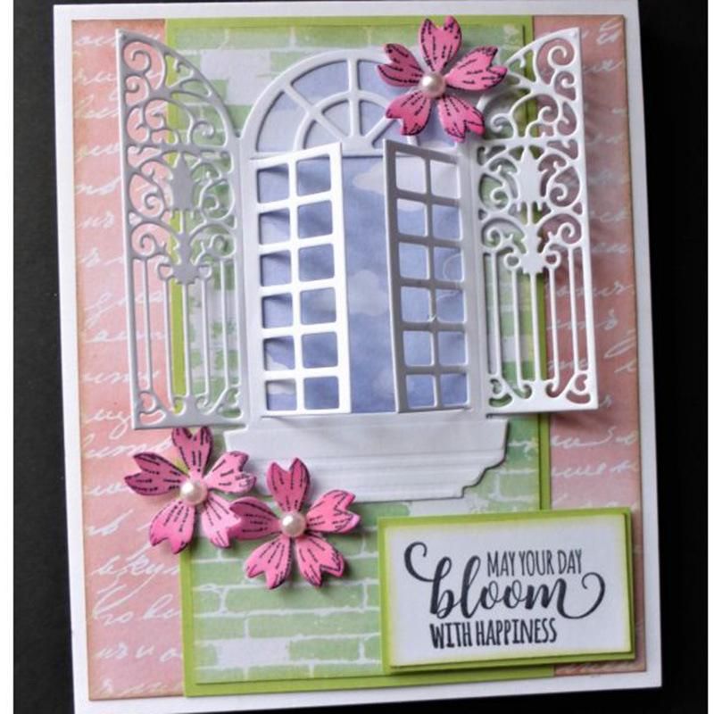 Reunion New Design Craft Metal Die Cuts Cutting Die Flower Switch Window Scrapbooking Album Paper Card Craft Embossing Die Cuts