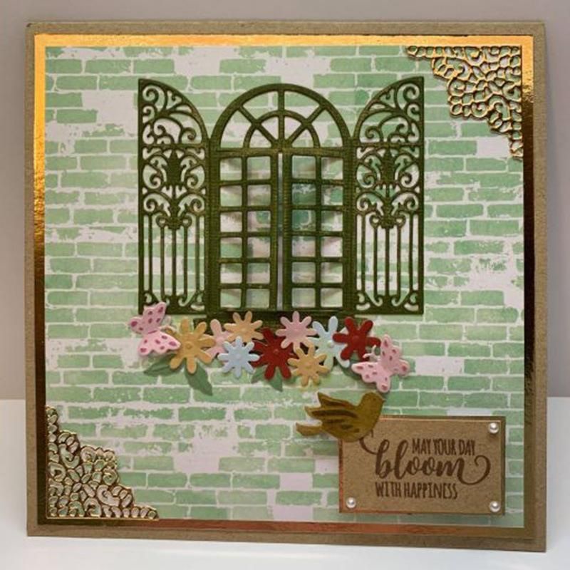 Reunion New Design Craft Metal Die Cuts Cutting Die Flower Switch Window Scrapbooking Album Paper Card Craft Embossing Die Cuts