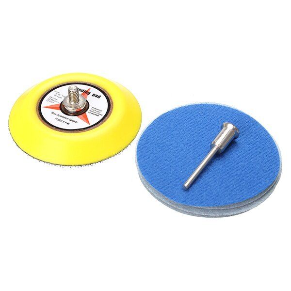 2/3 Inch Hook And Loop Sanding Pad 3mm Shank With 80pcs 80 To 7000 Grit Sand Paper 2 Inch