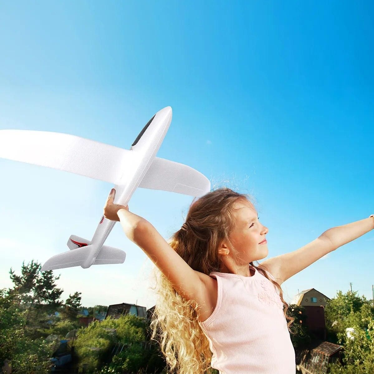 Airplane Model 99cm Throwing Whirly Flying Glider Planes Glider Airplane Toys for Children Kids Playing