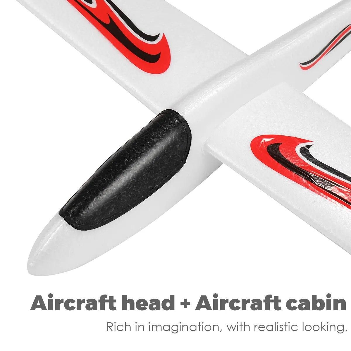 Airplane Model 99cm Throwing Whirly Flying Glider Planes Glider Airplane Toys for Children Kids Playing