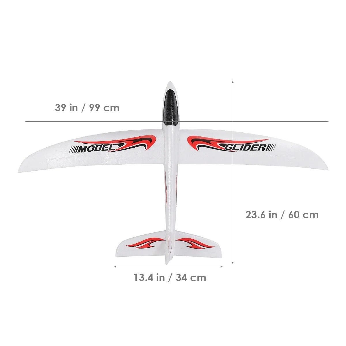 Airplane Model 99cm Throwing Whirly Flying Glider Planes Glider Airplane Toys for Children Kids Playing