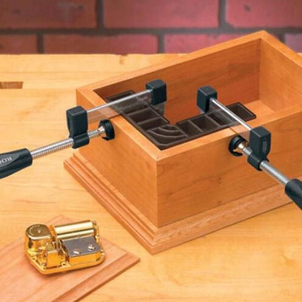 2pcs Plastic Precision 90°Right Angle Positioning Block Jig Clamp for Wood Working