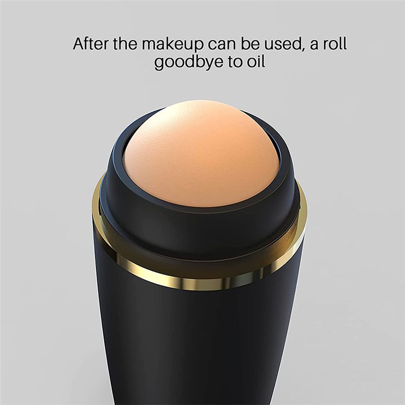 Face Oil Absorbing Roller Natural Volcanic Stone Massage Body Stick Makeup Face Skin Care Tool