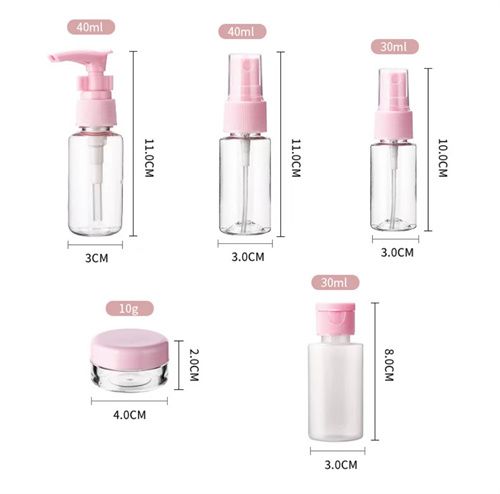 11 Piece Travel Split Bottle Set,  Reusable Split Bottle