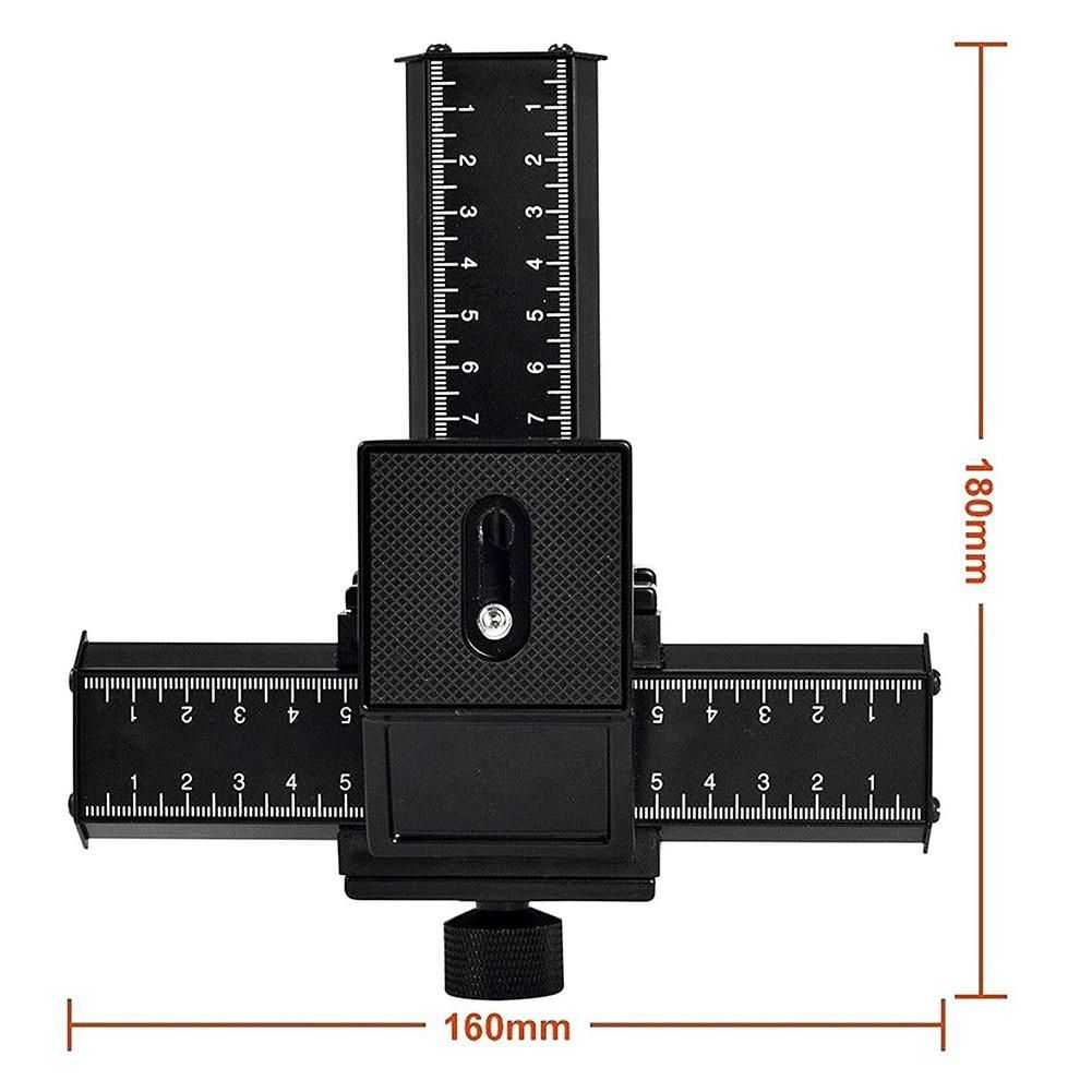 Pro 4-Way Macro Focusing Focus Tripod Rail Slider Head