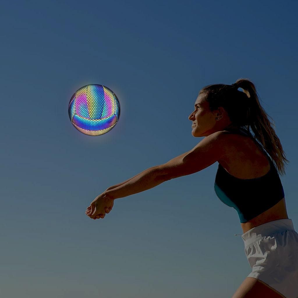Holographic Glowing Reflective Volleyball - Volleyball