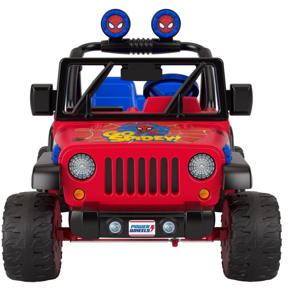 Power Wheels Spider-Man Jeep Wrangler Battery Powered Ride-On Vehicle