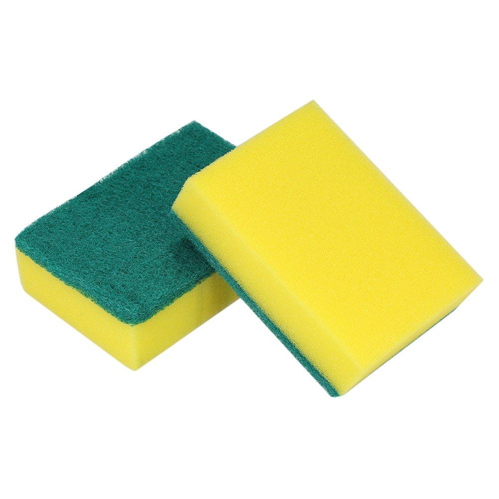 20pcs Multi-purpose Double-faced Sponge Scouring Pads Dish