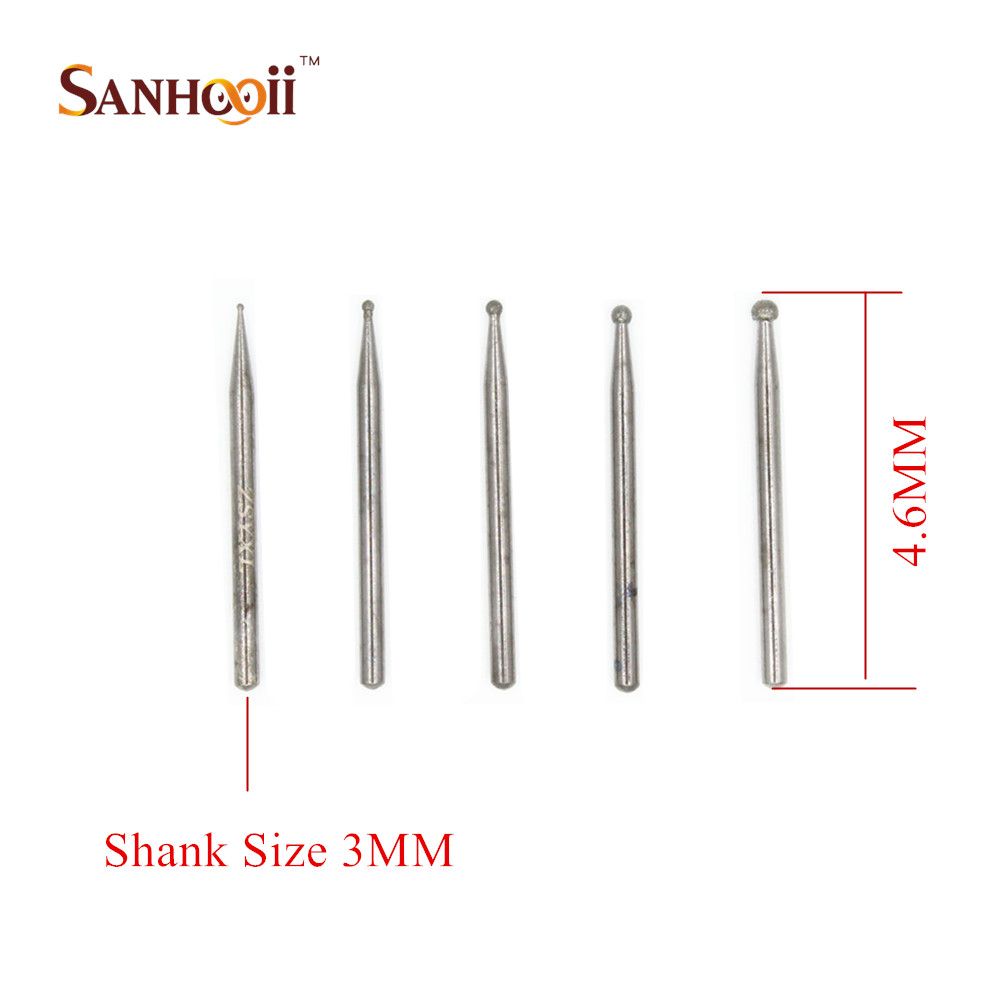 Sanhooii 30pcs/set Emery Coat Engraving Drill Bit