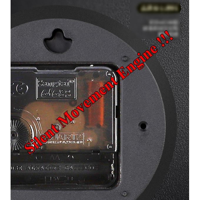 60CM X 29.8CM Luxury Portrait Wall Clock/Silent Movement