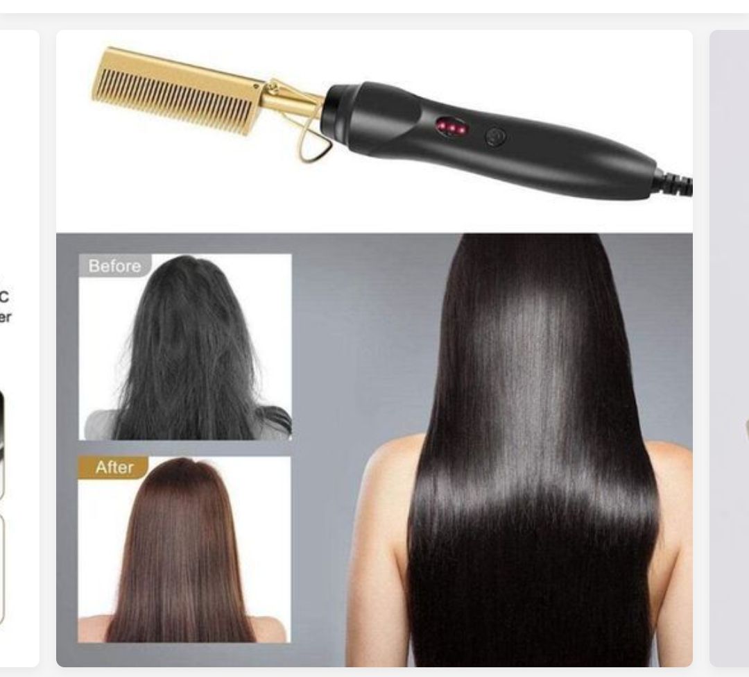 Electric Hot Hair Straightener/Comb