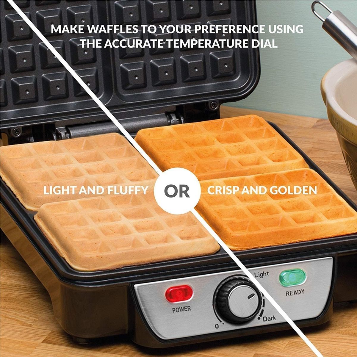 4-Slice Non-Stick Waffle Maker
